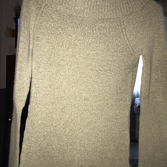 Daytrip Tan Colored Cowl-Necked Sweater - Picture 2 of 3